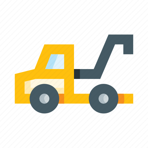 Truck, wrecker, construction, machine, tow truck, breakdown truck, evacuator icon - Download on Iconfinder