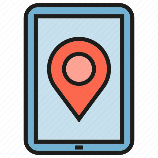 Gps, location, mobile, phone, pin, tracking icon - Download on Iconfinder