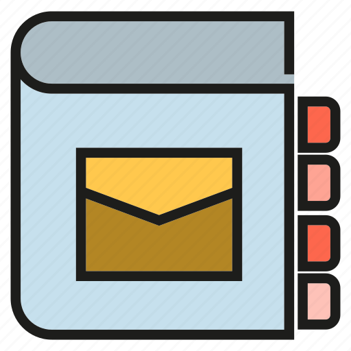 Book, contact book, letter, mail, notebook icon - Download on Iconfinder