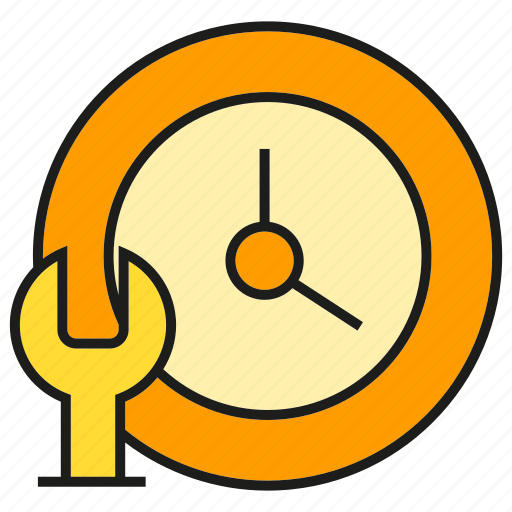 Clock, fix, repair, service, support, time, wrench icon - Download on Iconfinder