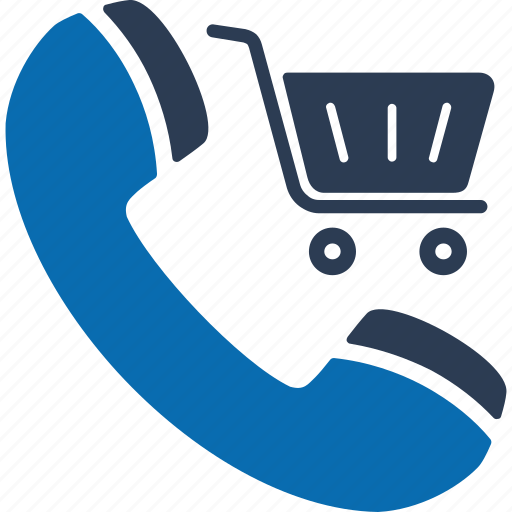Call, phone, shopping call, telephone, shopping, cart, trolley icon - Download on Iconfinder