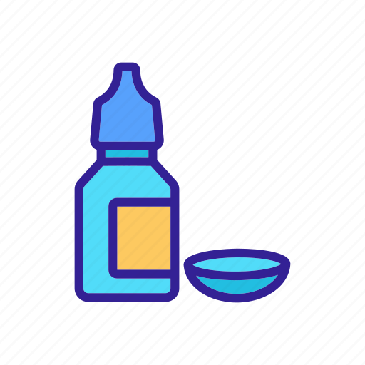 Accessory, bottle, contact, drop, eye, lens, package icon - Download on Iconfinder