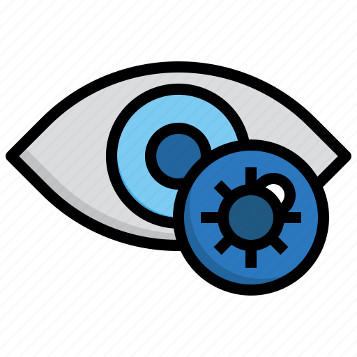 Insert, contact, lens, optical, eye, put on icon - Download on Iconfinder