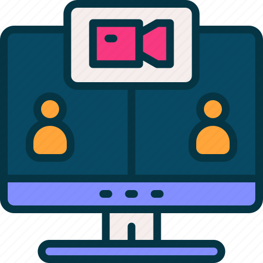Video, call, conference, meeting, conversation icon - Download on Iconfinder