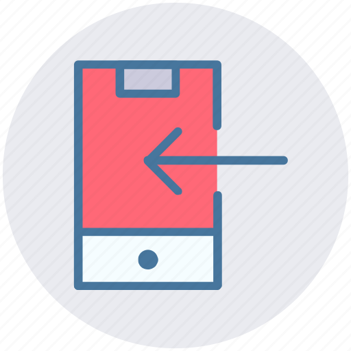 Arrow, left, left arrow, mobile left arrow, mobile phone, smartphone icon - Download on Iconfinder