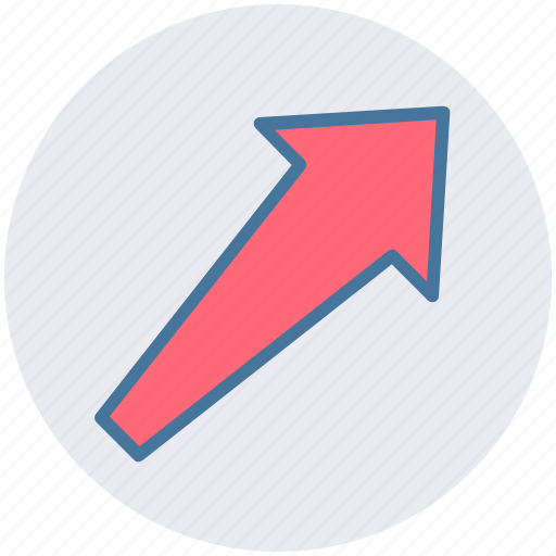 Arrow, direction, right, up, up right icon - Download on Iconfinder