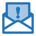 envelope, important, inbox, letter, mail