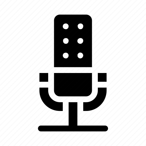 Microphone, music and multimedia, radio, sound, ui, vintage, voice recording icon - Download on Iconfinder
