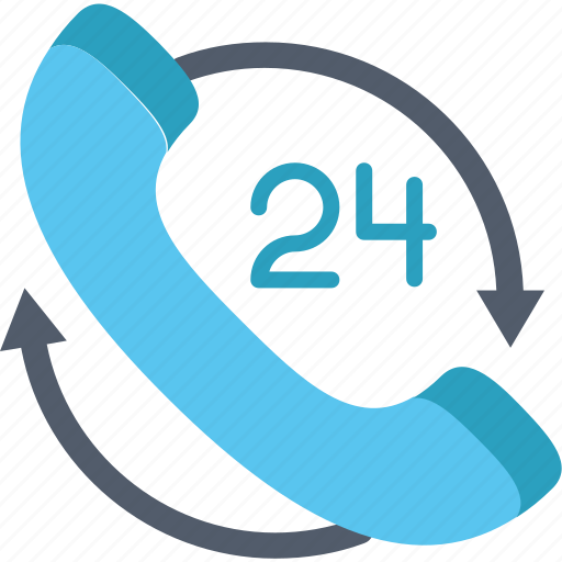 All, day, 24 7, customer, service, support, telephone icon - Download on Iconfinder