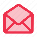 open, mail, message, email, communication