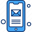 mail, message, mobile, phone