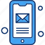 mail, message, mobile, phone 