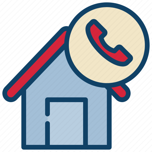 Home, address, telephone, contact, services, customer, marketing icon - Download on Iconfinder