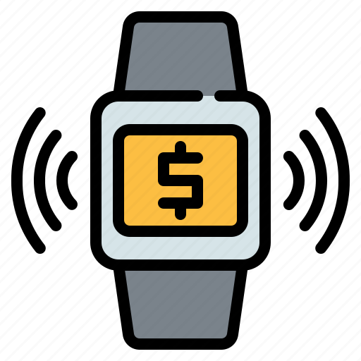 Smart, watch, wristwatch, payment, fincance, credit, card icon - Download on Iconfinder
