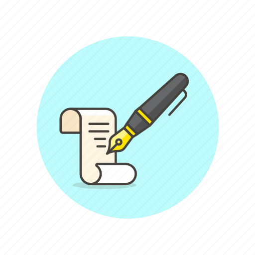 Content, paper, pen, writing, document, file, tool icon - Download on Iconfinder