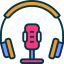podcast, microphone, radio, headphone, broadcast 