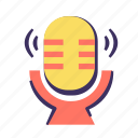 podcast, microphone, audio, voice, broadcast, record