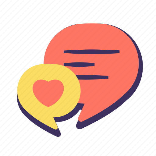 Chat, heart, like, message, social media icon - Download on Iconfinder
