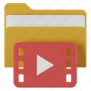 video folder, folder, video, multimedia, file, video file, video stream