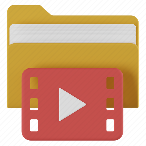Video folder, folder, video, multimedia, file, video file, video stream icon - Download on Iconfinder