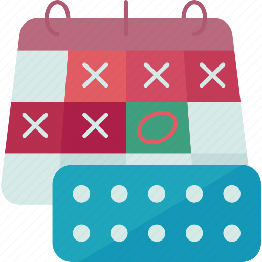 Contraceptive, pills, calendar, pregnancy, prevention icon - Download on Iconfinder