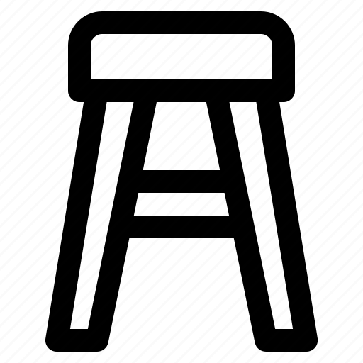 Stool, chair, balanced, furniture, seat icon - Download on Iconfinder