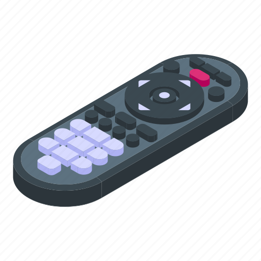 Remote, control, video, isometric icon - Download on Iconfinder