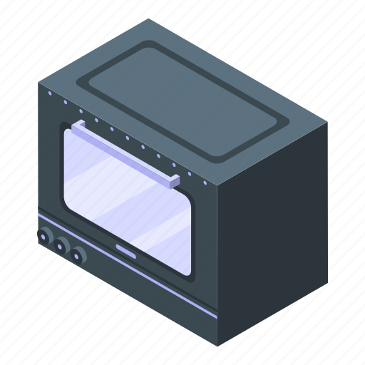 Convection, oven, cooker, isometric icon - Download on Iconfinder
