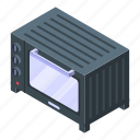 convection, oven, metal, isometric