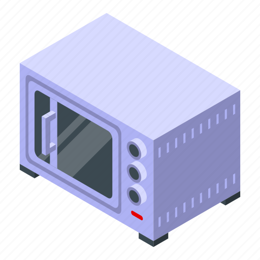 Convection, oven, hardware, isometric icon - Download on Iconfinder