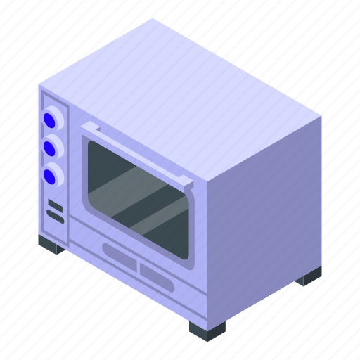 Convection, oven, electric, isometric icon - Download on Iconfinder