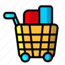 icon, color, shopping, ecommerce, business, management, shop