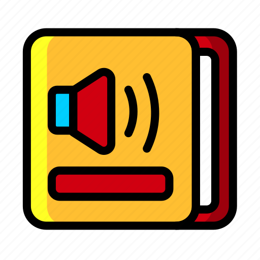 Icon, color, audio book, business, marketing, management icon - Download on Iconfinder