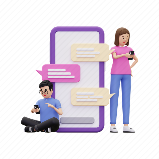 Conversation, dialogue, talk, communication, discussion, comment, chat 3D illustration - Download on Iconfinder