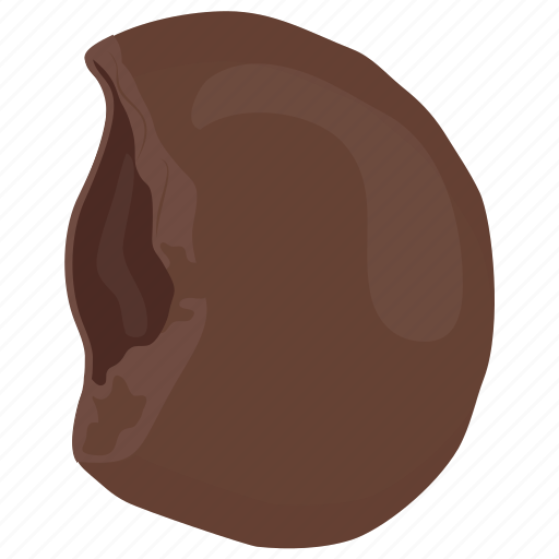 Chocolate biscuit, chocolate cookie bite, crumb, dessert, snack icon - Download on Iconfinder