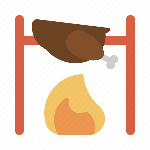 Roasting, meat, cooking, meal, chicken, roast, roasted icon - Download on Iconfinder