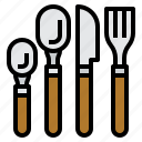 cutlery, fork, knife, restaurant, spoon