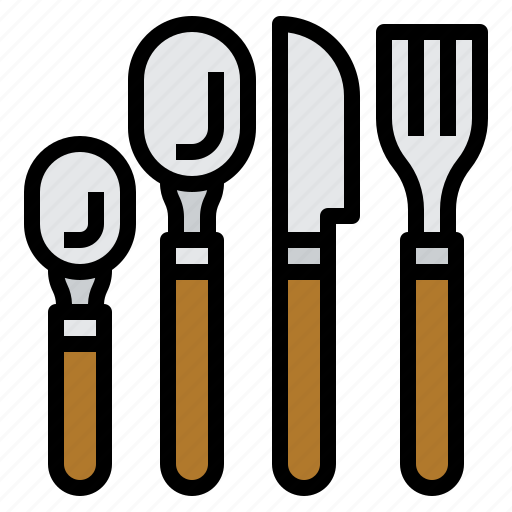 Cutlery, fork, knife, restaurant, spoon icon - Download on Iconfinder