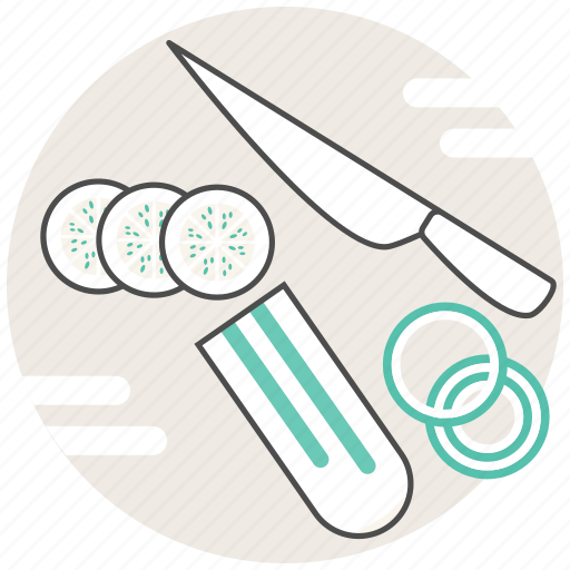 Cucumber, cutting, pieces, slice, vegetable icon - Download on Iconfinder