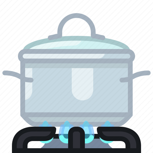 Burner, cooking, flames, kitchen, lid, pot icon - Download on Iconfinder