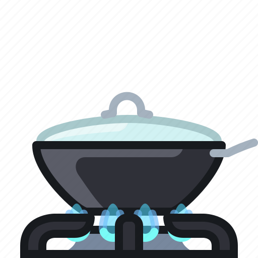 Burner, cooking, frying, kitchen, lid, pan icon - Download on Iconfinder