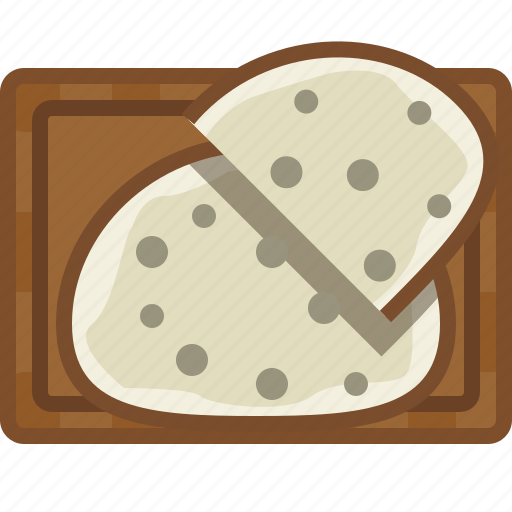 Bread, chopping board, cooking, food, kitchen, slices icon - Download on Iconfinder