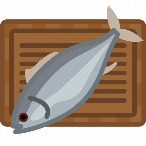 Chopping board, cooking, fish, kitchen, meat, tuna icon - Download on Iconfinder
