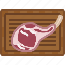 chopping board, cooking, cutting, food, kitchen, meat