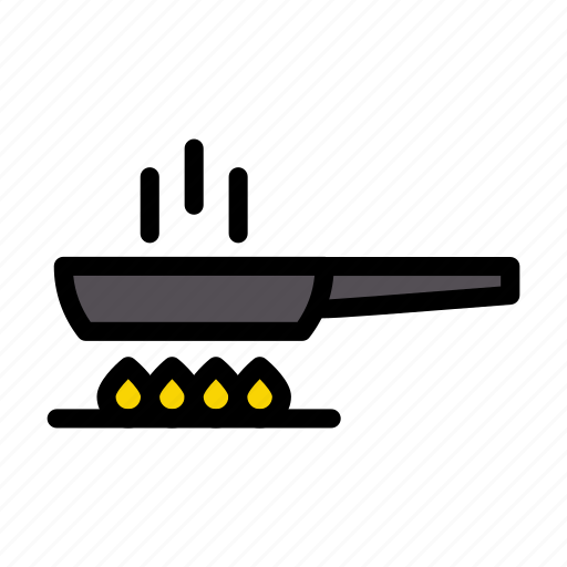 Burner, cooking, pan, hot, frying icon - Download on Iconfinder