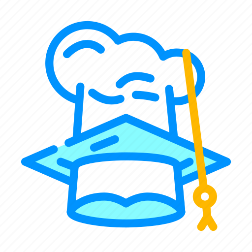 Chef, graduate, cooking, courses, hat, lesson, ingredients icon - Download on Iconfinder
