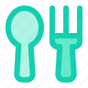 cooking, fork, kitchen, restaurant, spoon
