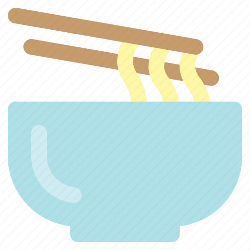 Bowl, chopsticks, food, kitchen, noodles, restaurant icon - Download on Iconfinder