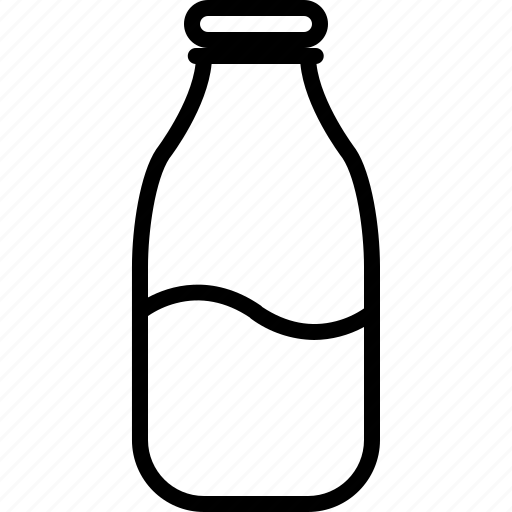 Bottle, cooking, drink, gastronomy, ingredient, milk icon - Download on Iconfinder