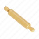 rolling pin, bread-roller, kitchen, food, bakery, roller, kitchenware